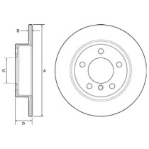 Тормозной диск DELPHI BG4561C