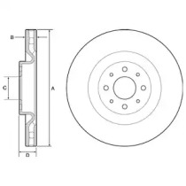 Тормозной диск DELPHI BG4566C