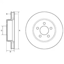 Тормозной диск DELPHI BG4642