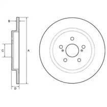 Тормозной диск DELPHI BG4650C