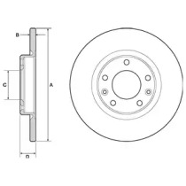 Тормозной диск DELPHI BG4661C