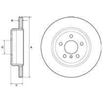 Тормозной диск DELPHI BG4664C