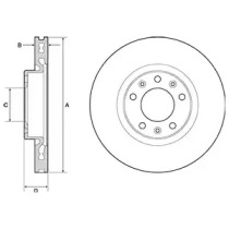 Тормозной диск DELPHI BG4669C