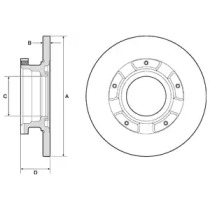 Тормозной диск DELPHI BG4673