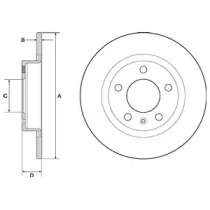 Тормозной диск DELPHI BG4675