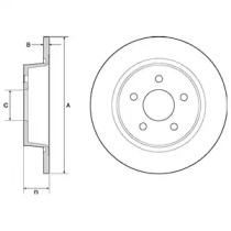 Тормозной диск DELPHI BG4682