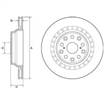 Тормозной диск DELPHI BG4684C