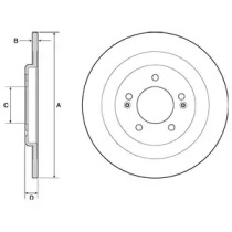 Тормозной диск DELPHI BG4688C