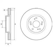 Тормозной диск DELPHI BG4698C