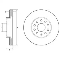 Тормозной диск DELPHI BG4701C