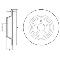 Тормозной диск DELPHI BG4703C