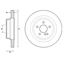 Тормозной диск DELPHI BG4705C