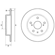 Тормозной диск DELPHI BG4709C