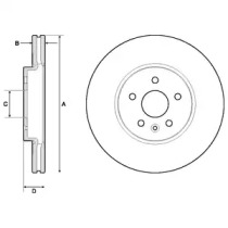 Тормозной диск DELPHI BG4710C