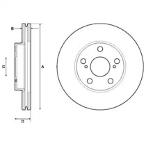 Тормозной диск DELPHI BG4711C