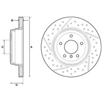 Тормозной диск DELPHI BG4714C