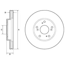 Тормозной диск DELPHI BG4741C