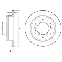 Тормозной диск DELPHI BG4747C