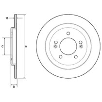 Тормозной диск DELPHI BG4749C