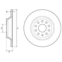 Тормозной диск DELPHI BG4751C