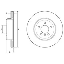 Тормозной диск DELPHI BG4752C