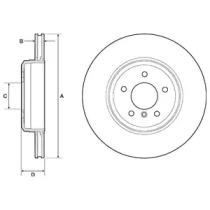 Тормозной диск DELPHI BG4753C