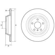 Тормозной диск DELPHI BG4754C