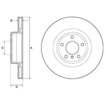 Тормозной диск DELPHI BG4755C