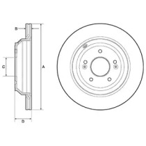 Тормозной диск DELPHI BG4756C