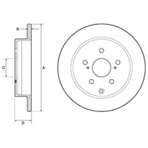 Тормозной диск DELPHI BG4757C