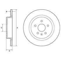 Тормозной диск DELPHI BG4760C