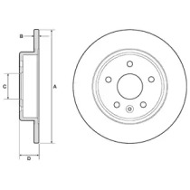 Тормозной диск DELPHI BG4761C