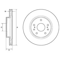 Тормозной диск DELPHI BG4764C