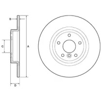 Тормозной диск DELPHI BG4766C