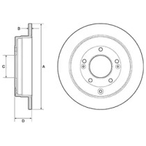 Тормозной диск DELPHI BG4767C