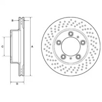 Тормозной диск DELPHI BG4769C