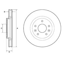 Тормозной диск DELPHI BG4770C