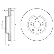 Тормозной диск DELPHI BG4774C