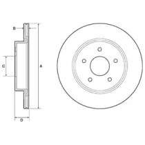 Тормозной диск DELPHI BG4779C