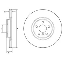 Тормозной диск DELPHI BG4780C