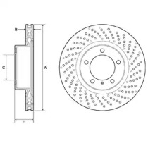 Тормозной диск DELPHI BG4781C