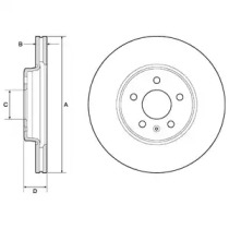 Тормозной диск DELPHI BG4799C