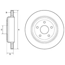 Тормозной диск DELPHI BG4802C