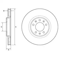 Тормозной диск DELPHI BG4806C