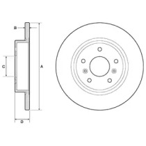 Тормозной диск DELPHI BG4807C