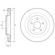 Тормозной диск DELPHI BG4832C