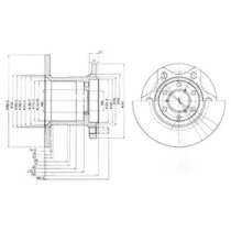 Тормозной диск DELPHI BG649