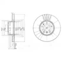 Тормозной диск DELPHI BG670