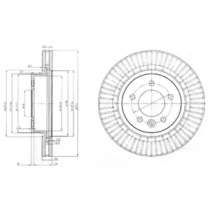 Тормозной диск DELPHI BG9006