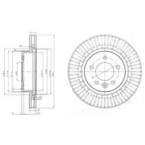 Тормозной диск DELPHI BG9006C